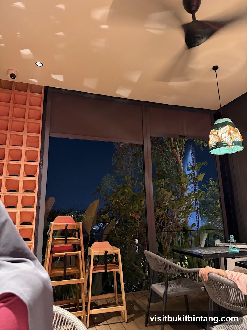 Restaurant Interior with Outdoor View