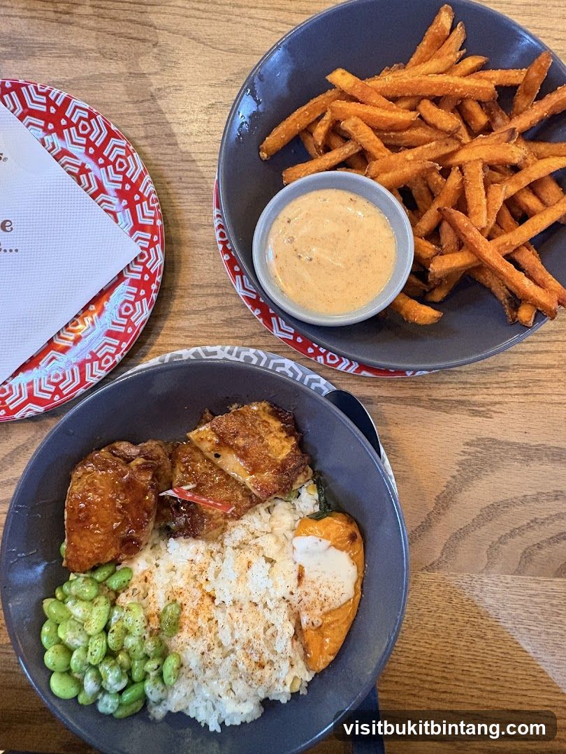 Sweet Potato Fries and Rice Bowl
