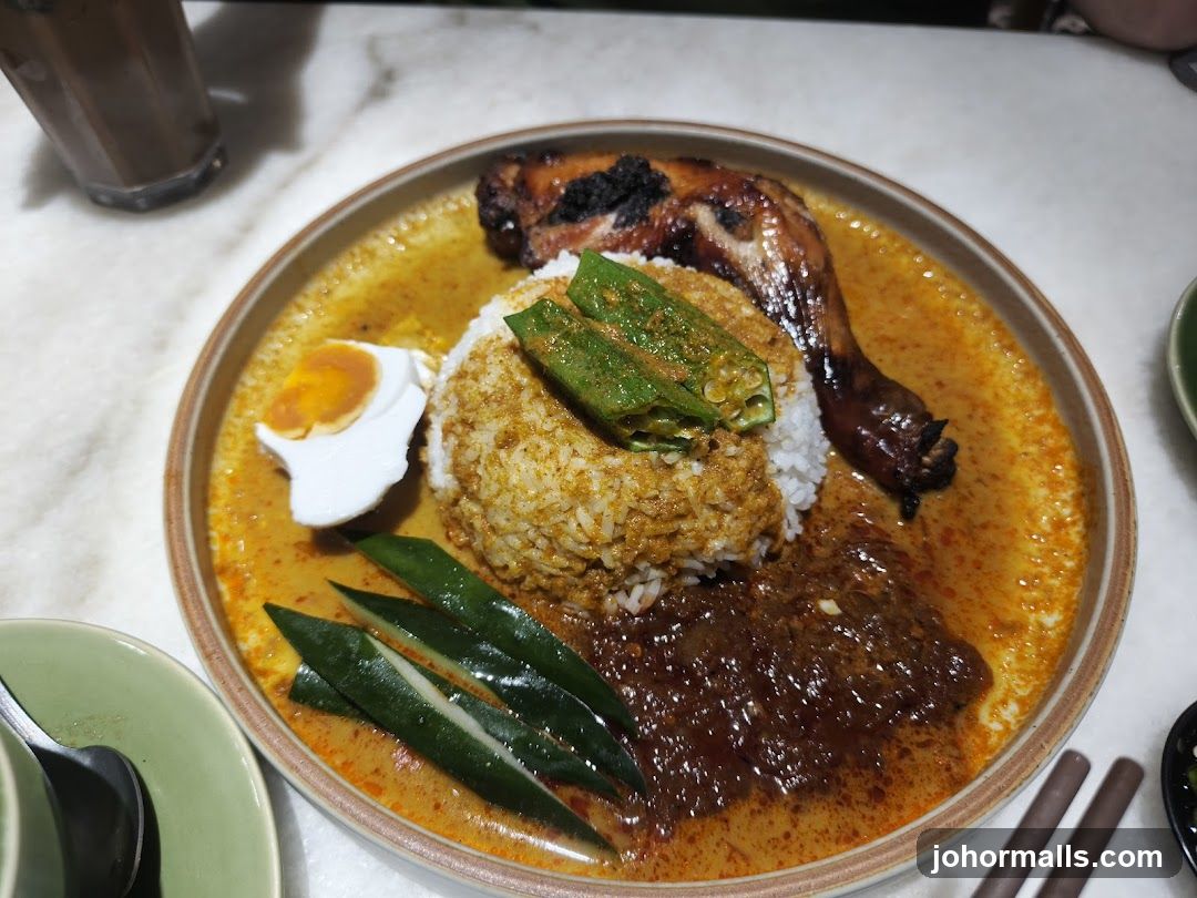 Nasi Lemak with Grilled Chicken