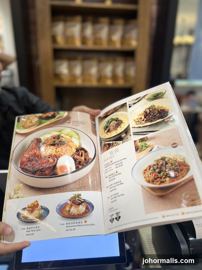 Pan Mee Menu