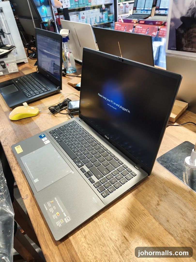 Laptops on Display