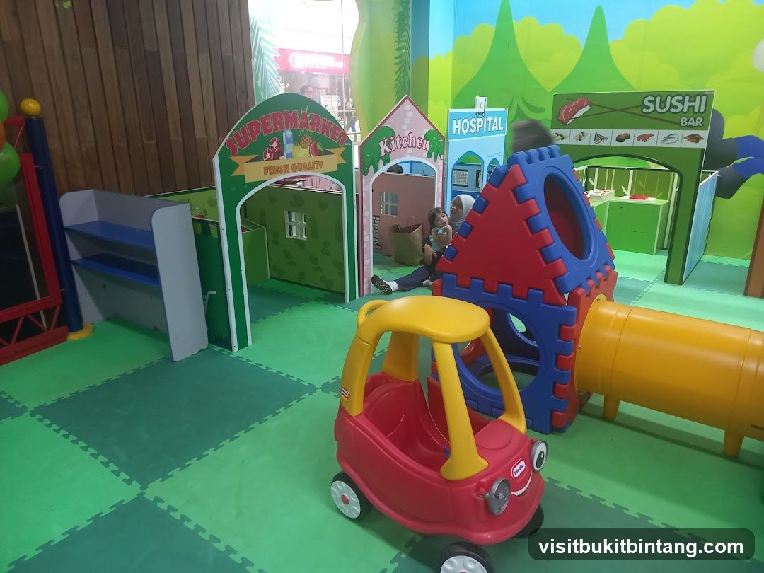 Children's Play Area with Themed Booths