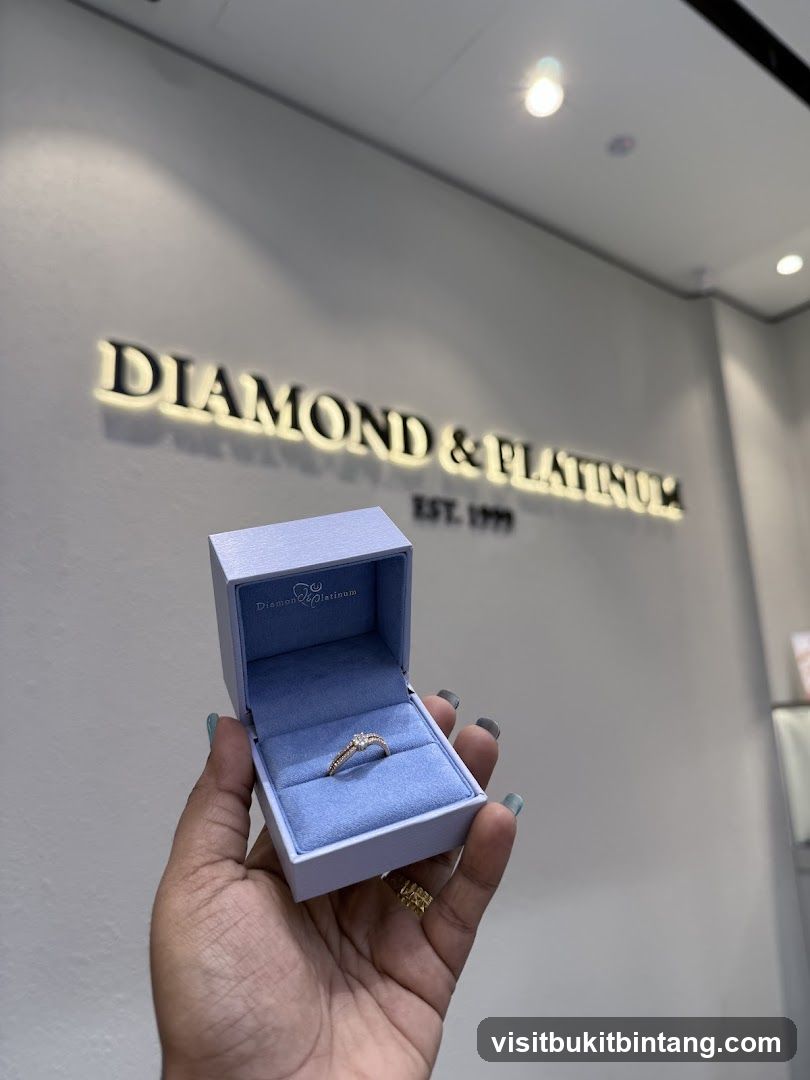 Diamond and Platinum Ring