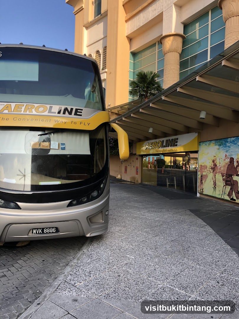 Aeroline Bus at Terminal Entrance