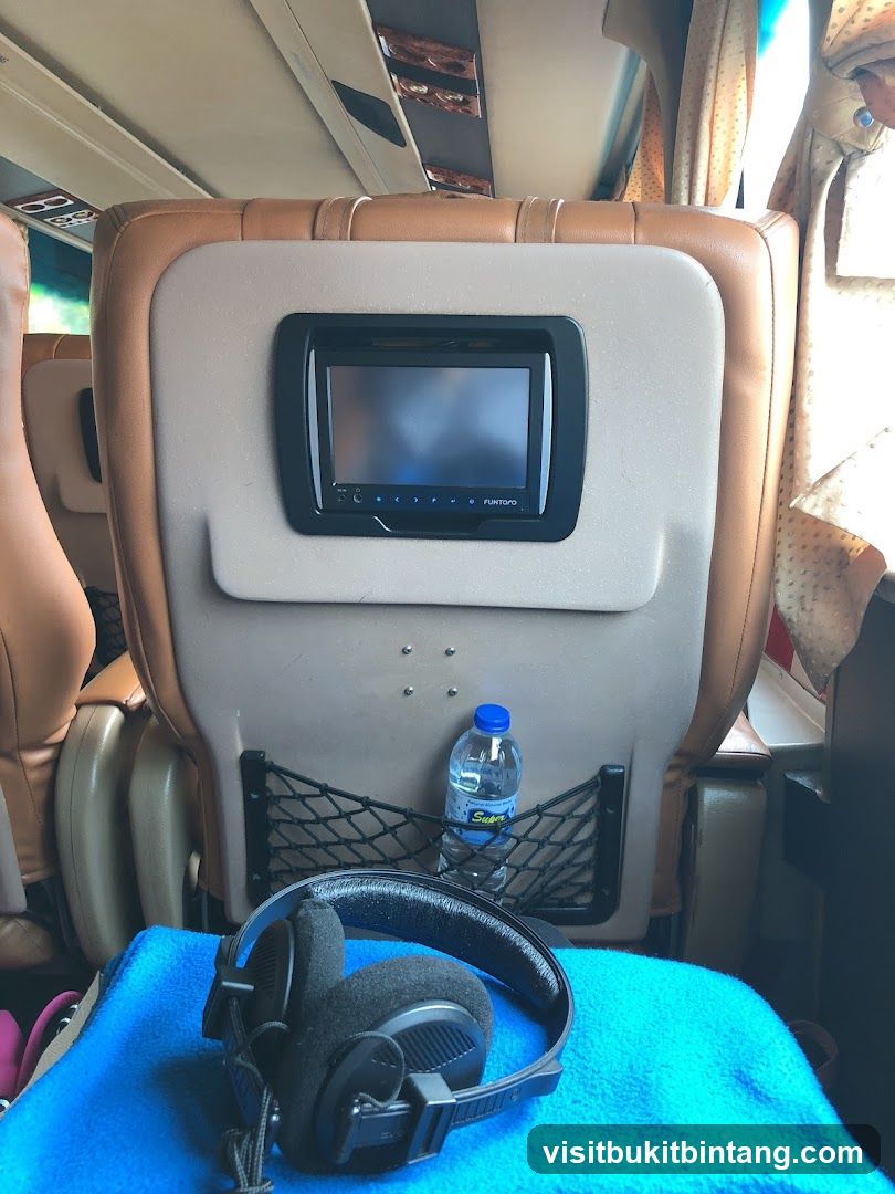 Bus Interior with Entertainment System