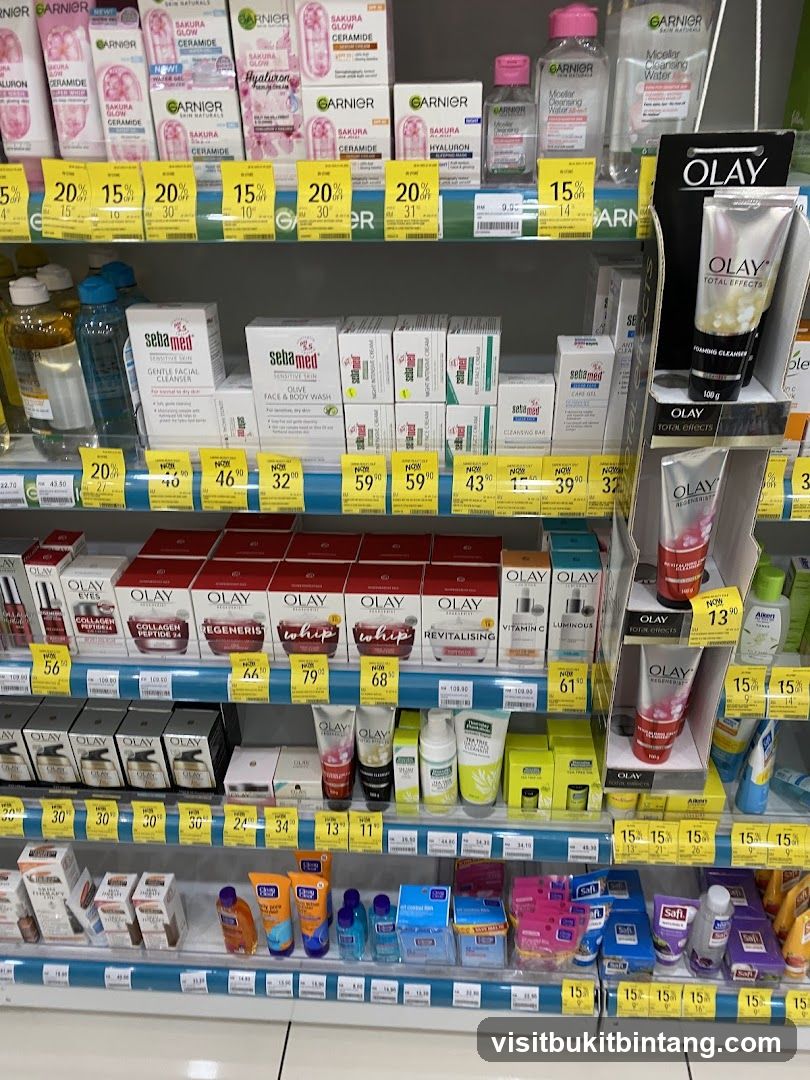 Skincare Products on Shelves