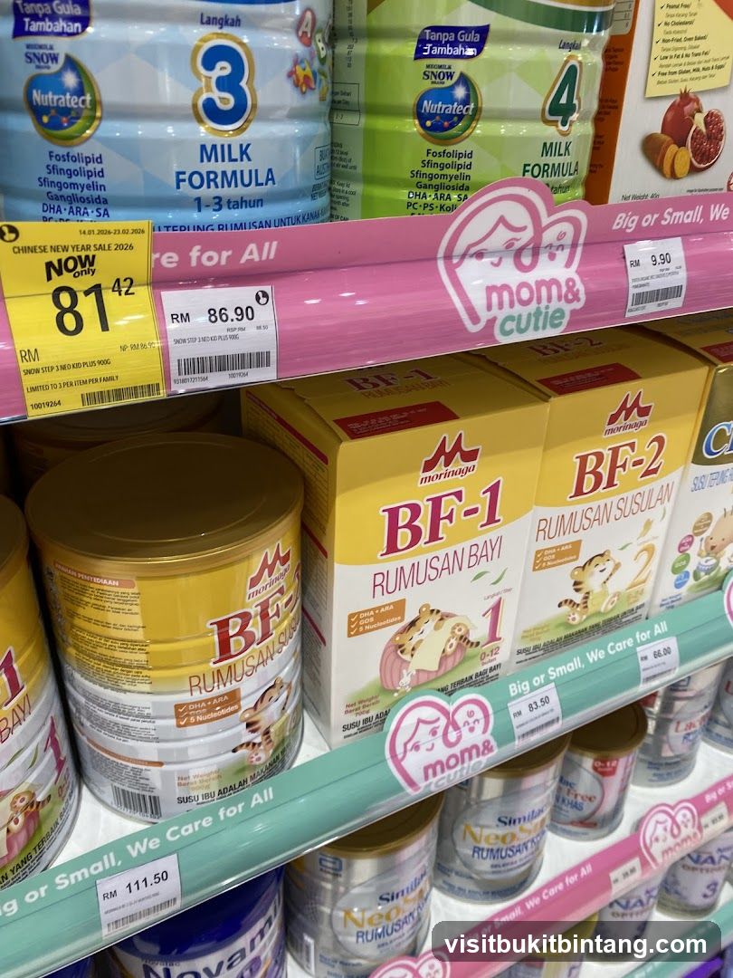 Milk Formula Products on Shelves