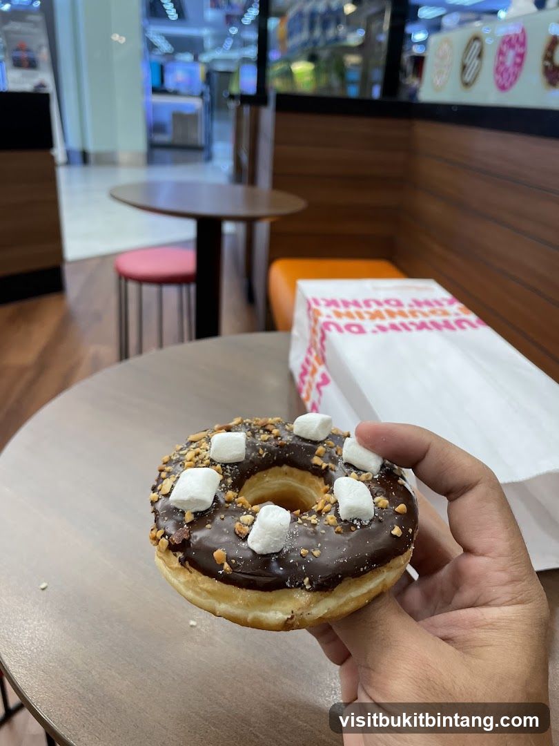Donut with Marshmallows and Peanuts