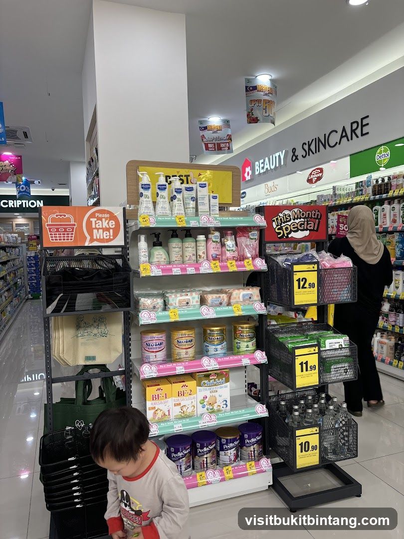 Baby and Skincare Products Display