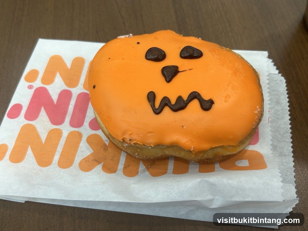 Pumpkin Donut on Dunkin' Wrapper