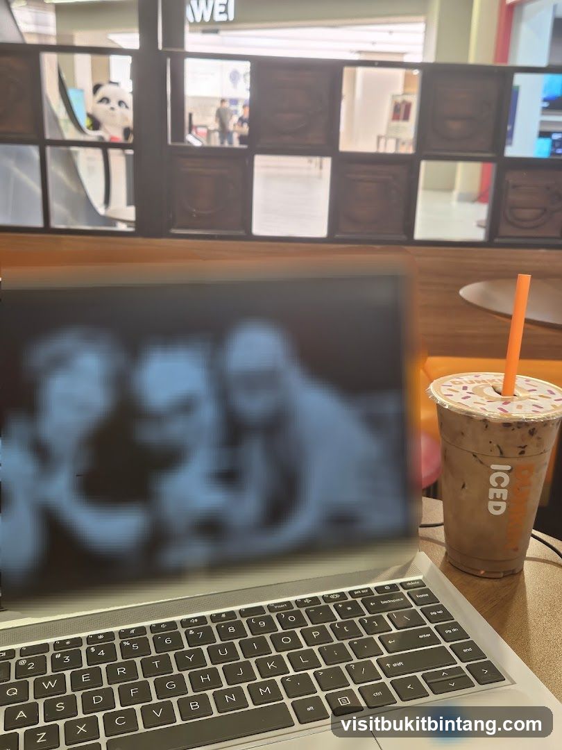 Laptop and Iced Coffee