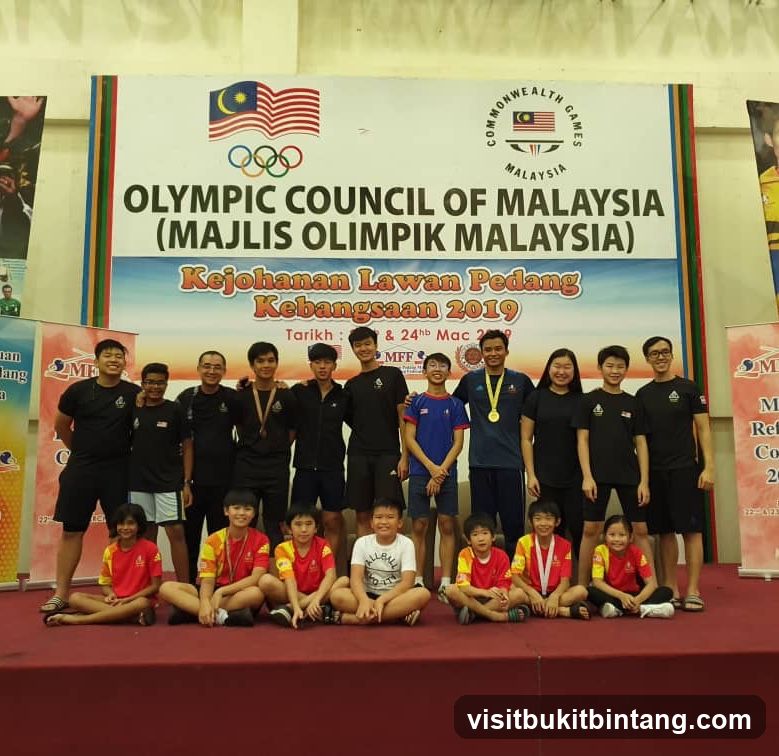 Group Photo at Malaysian Fencing Championship