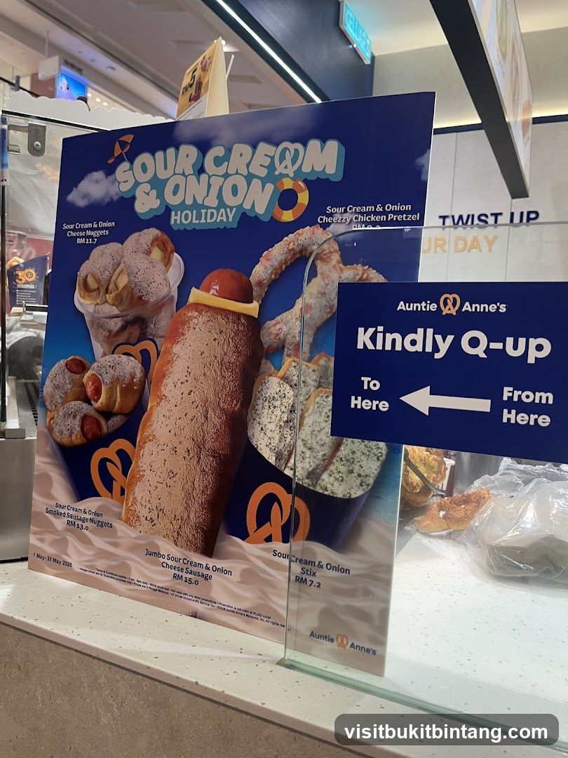 Auntie Anne's Sour Cream & Onion Holiday Promotion