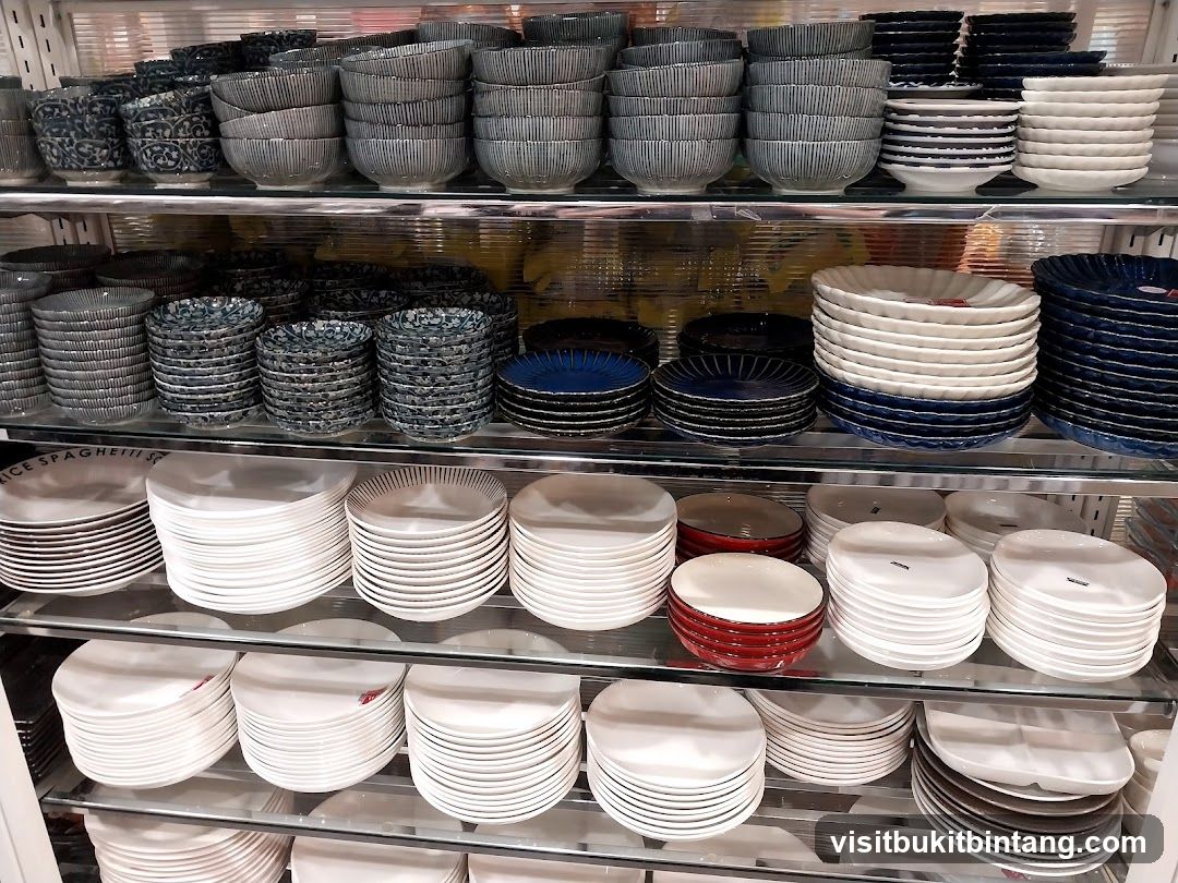 Shelves of Tableware