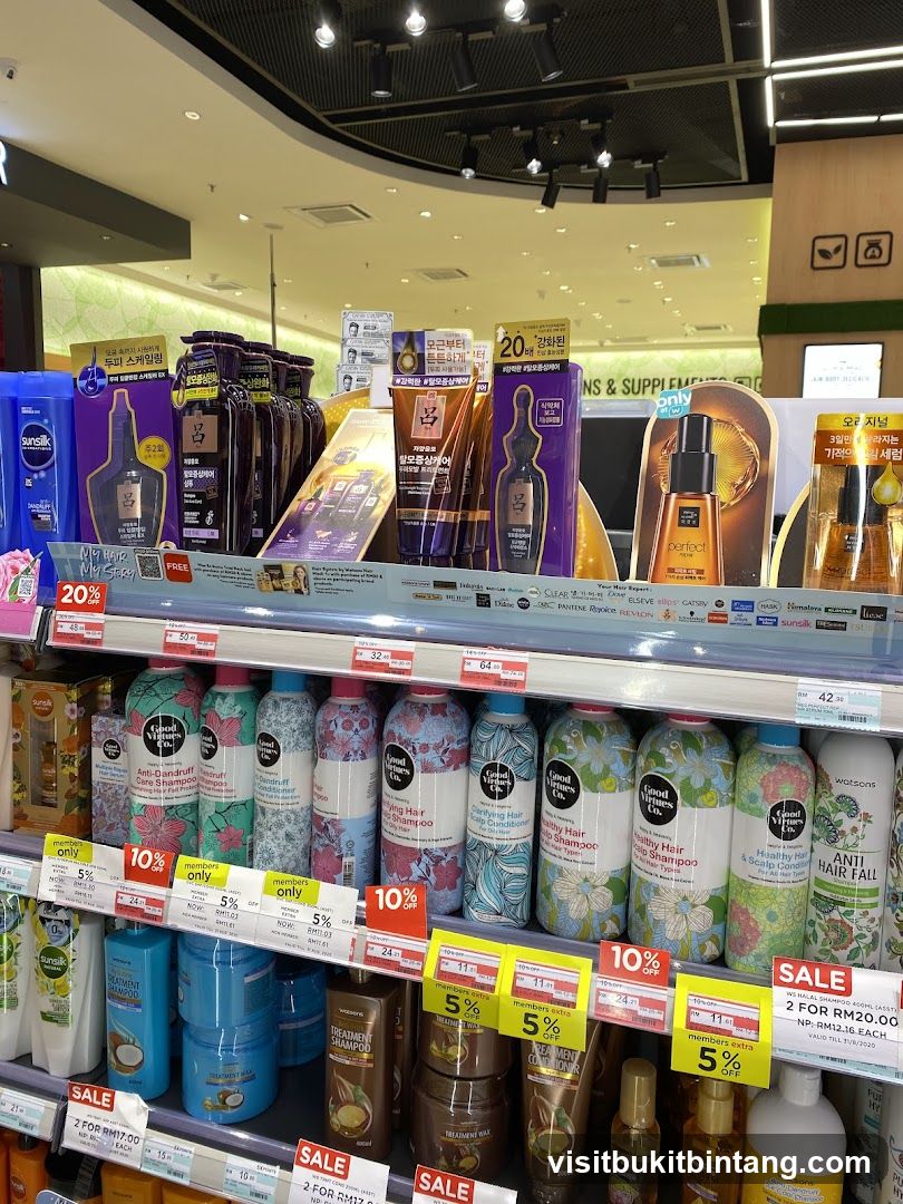 Hair Care Products on Shelves