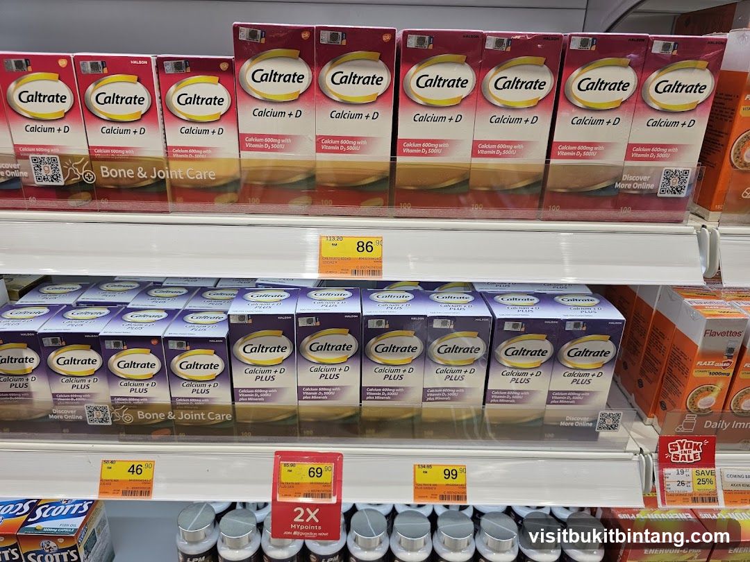 Vitamins and Supplements Display