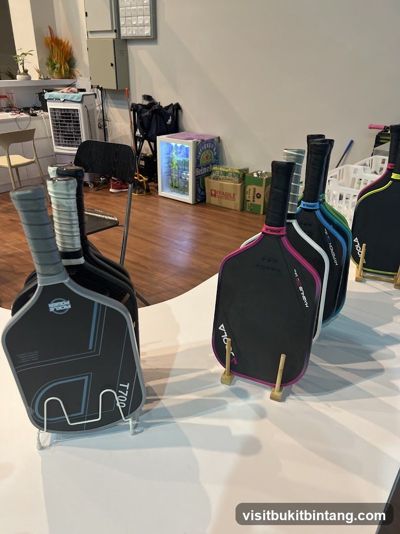 Pickleball Paddles Display