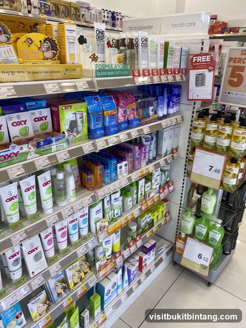 Skincare Products on Shelves