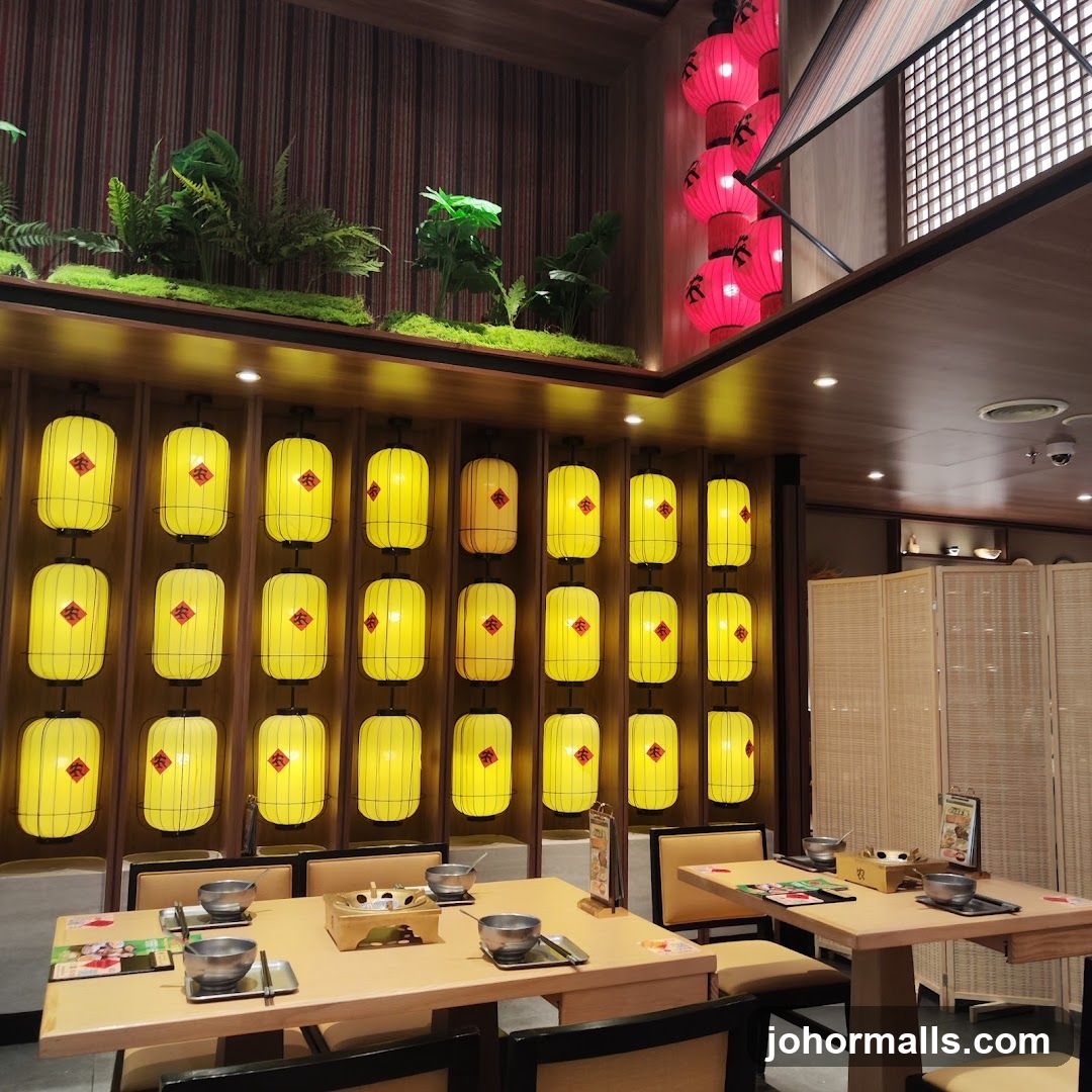 Restaurant Interior with Lanterns