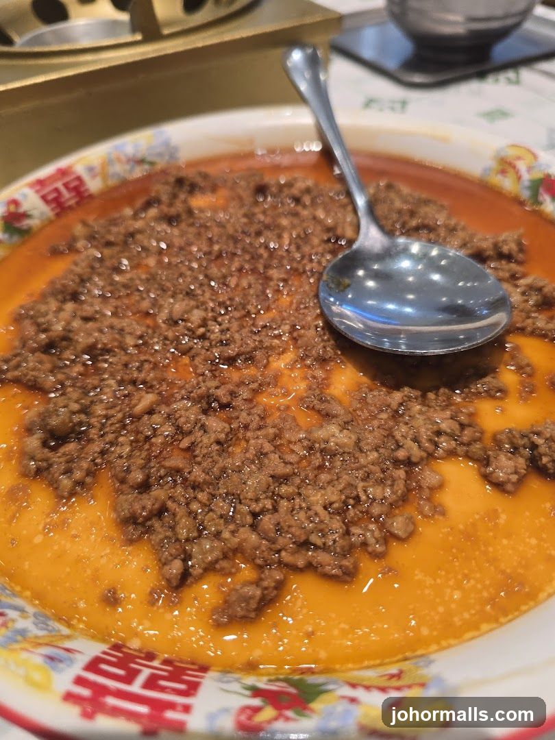 Steamed Egg with Minced Meat