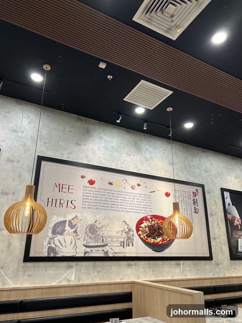 Restaurant Interior with Mural