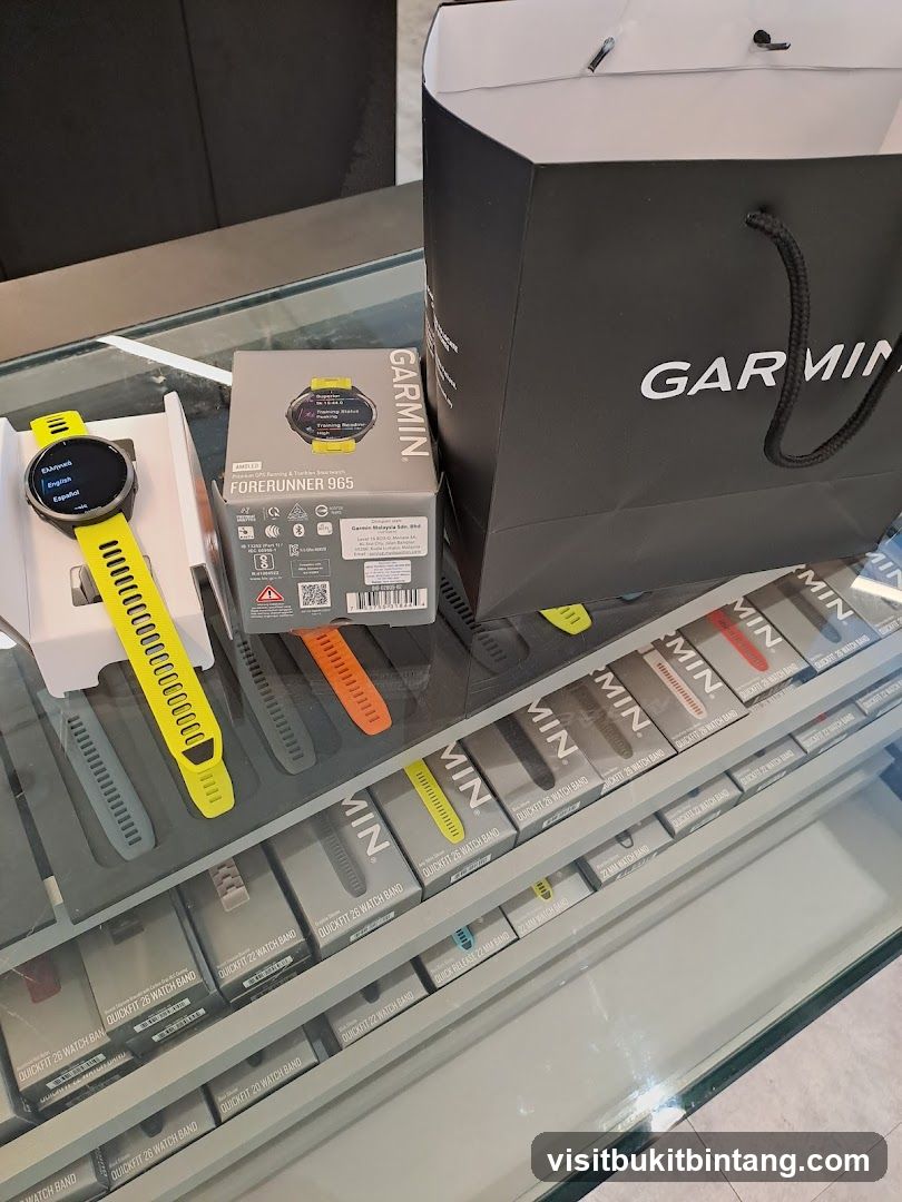 Garmin Smartwatch and Accessories Display