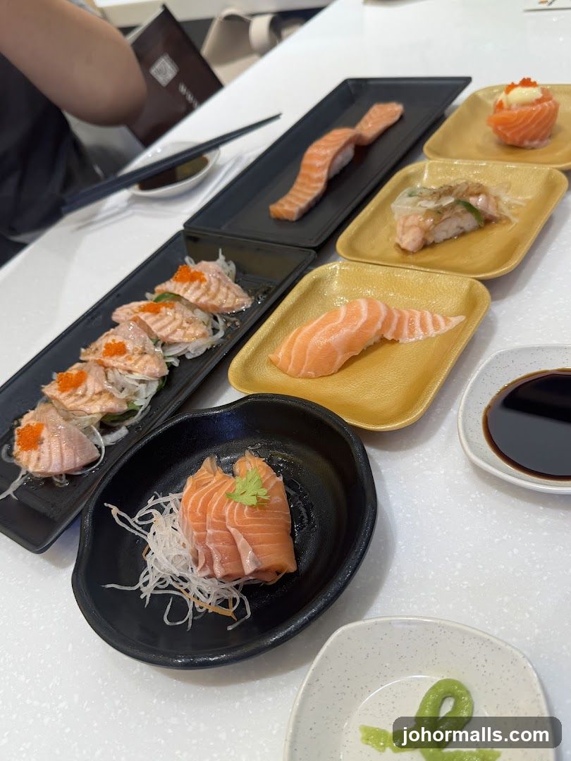 Assortment of Sushi and Sashimi