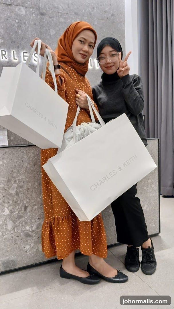 Two Women with Shopping Bags