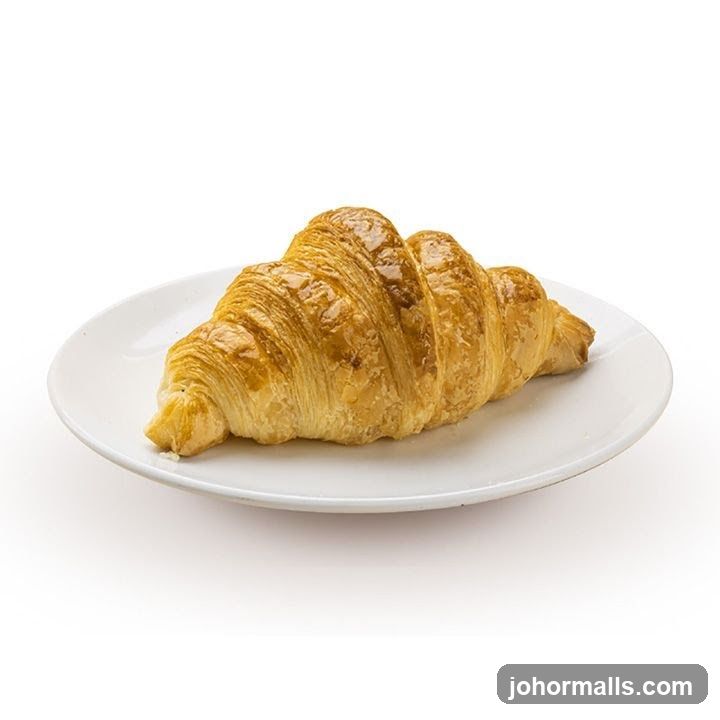 Croissant on a Plate