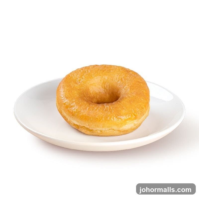 Glazed Donut on Plate
