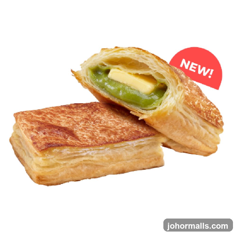 Pandan Kaya Puff Pastry