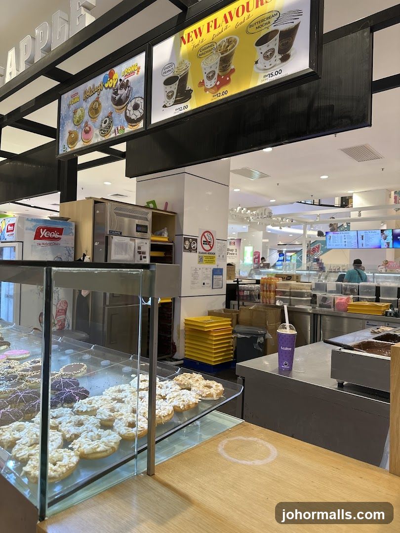 Donuts and Drinks Display