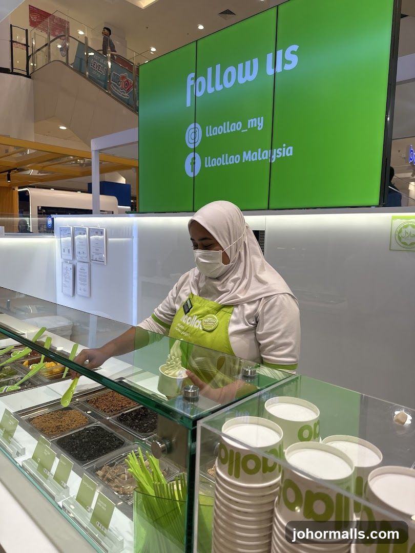 Frozen Yogurt Shop Counter