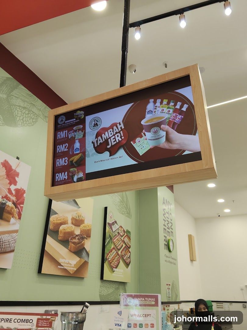 Digital Menu Board and Sushi Posters