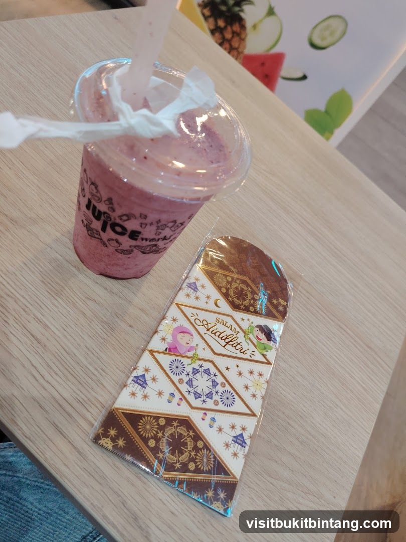 Juice and Eid greeting card