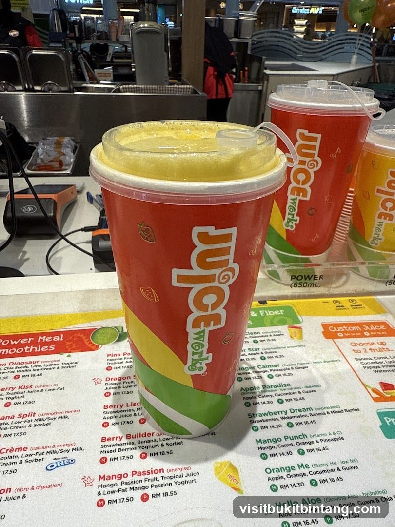 Juice Works Menu