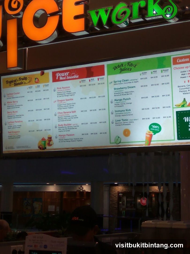 Juice Works Menu