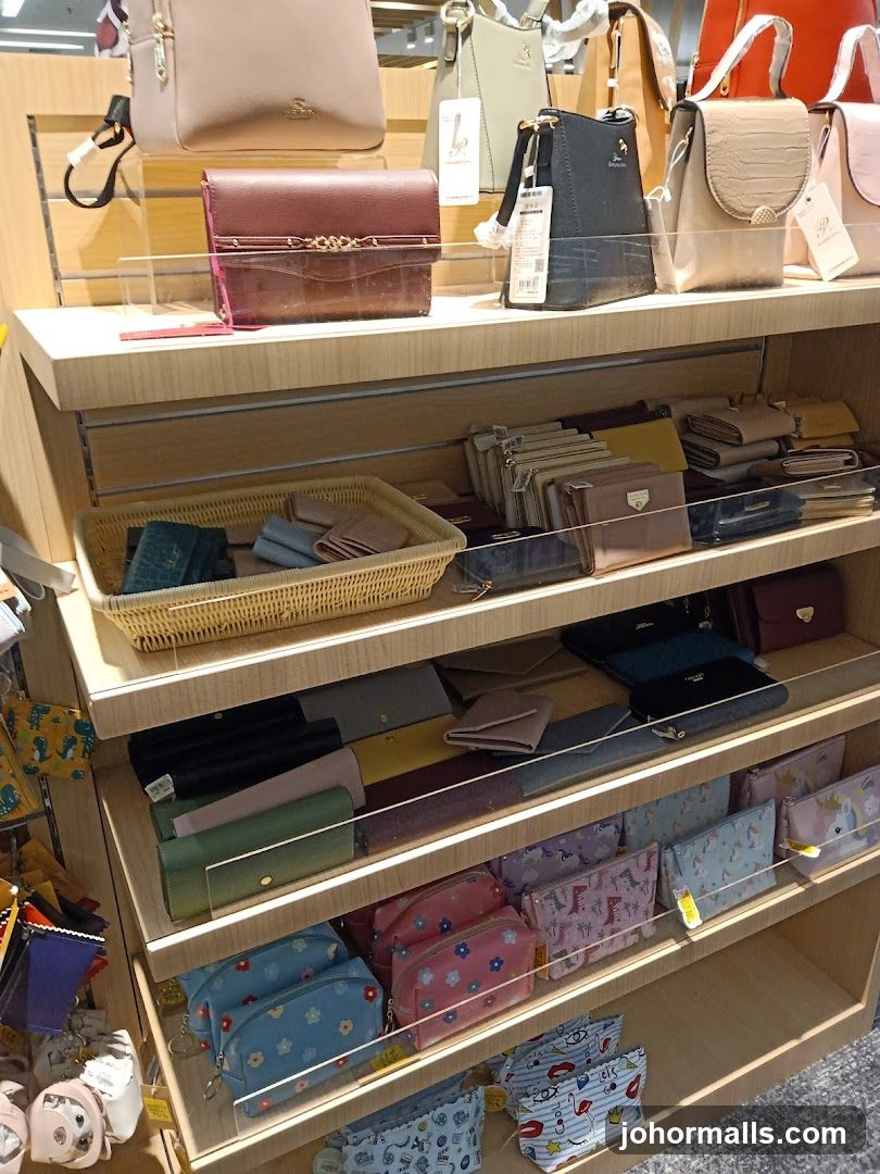 Wallets and Bags Display