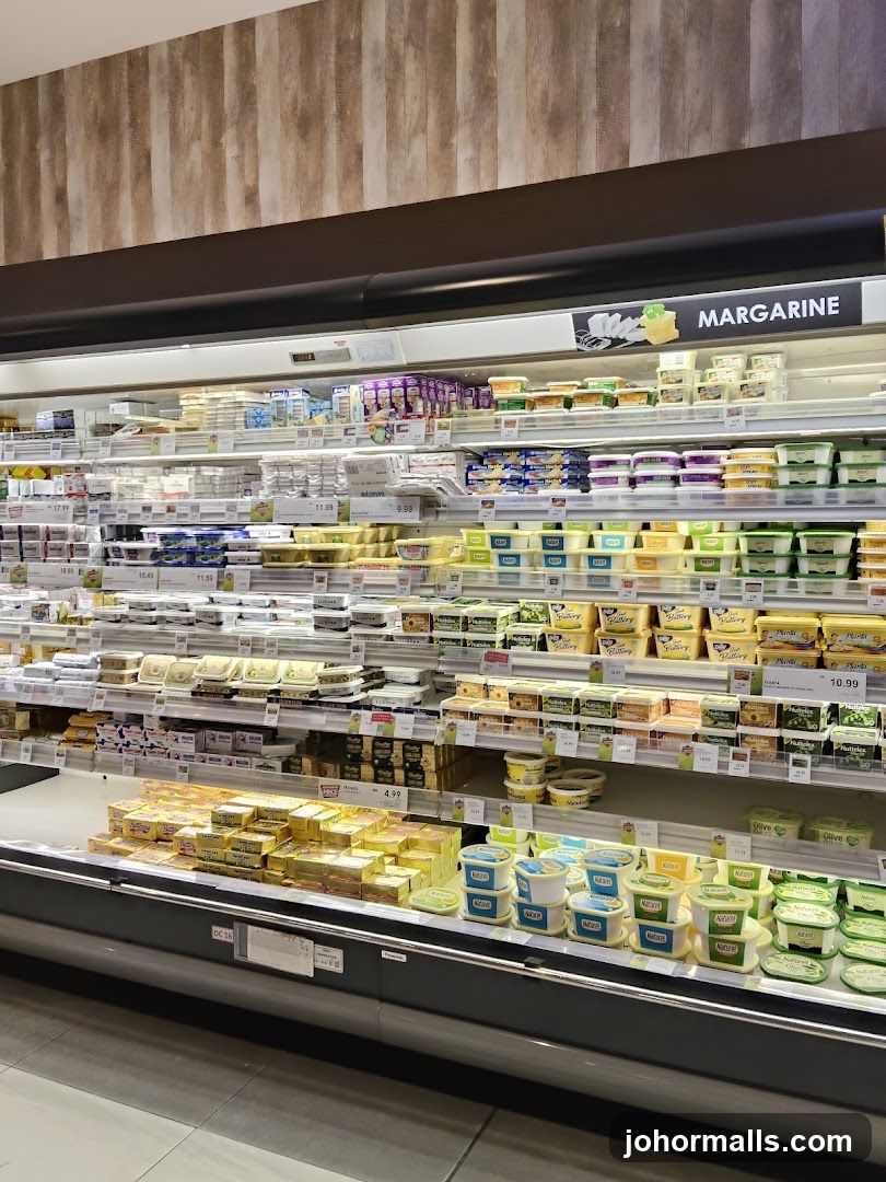 Refrigerated Display of Margarine and Butter Products