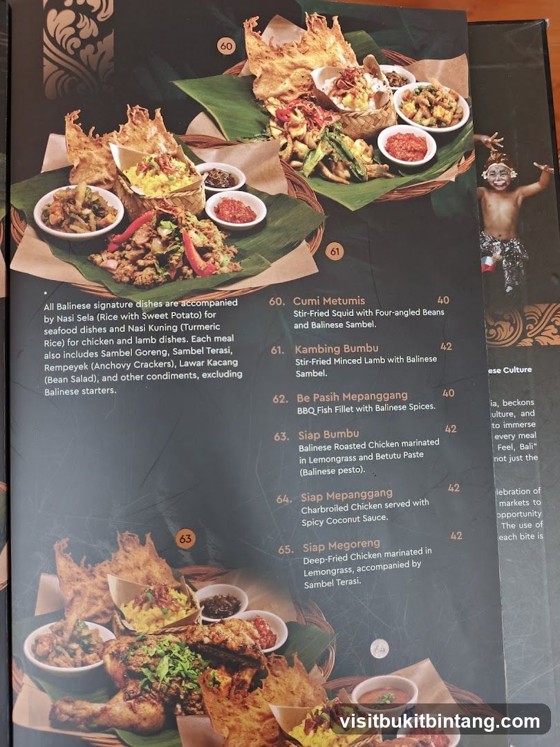 Balinese Signature Dishes