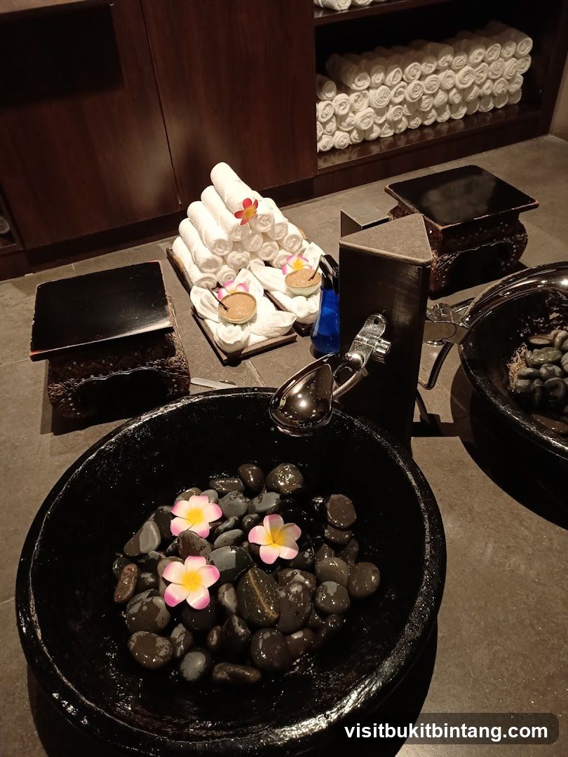 Spa Foot Soak Setup
