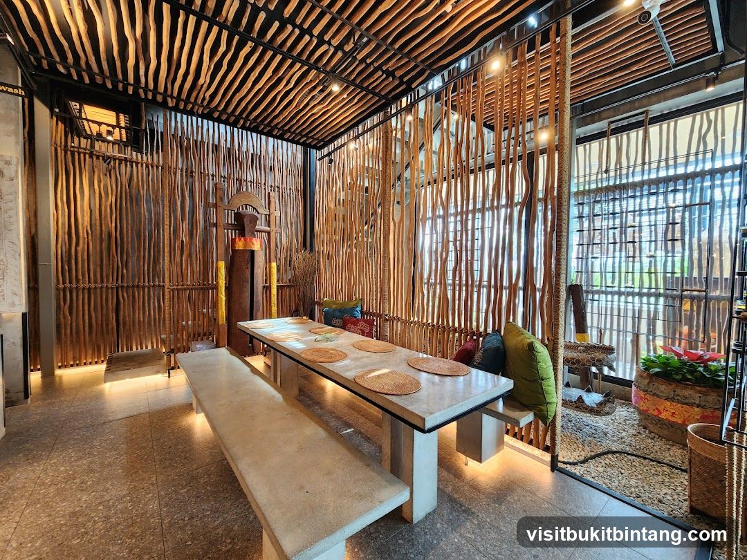 Restaurant Interior with Natural Decor