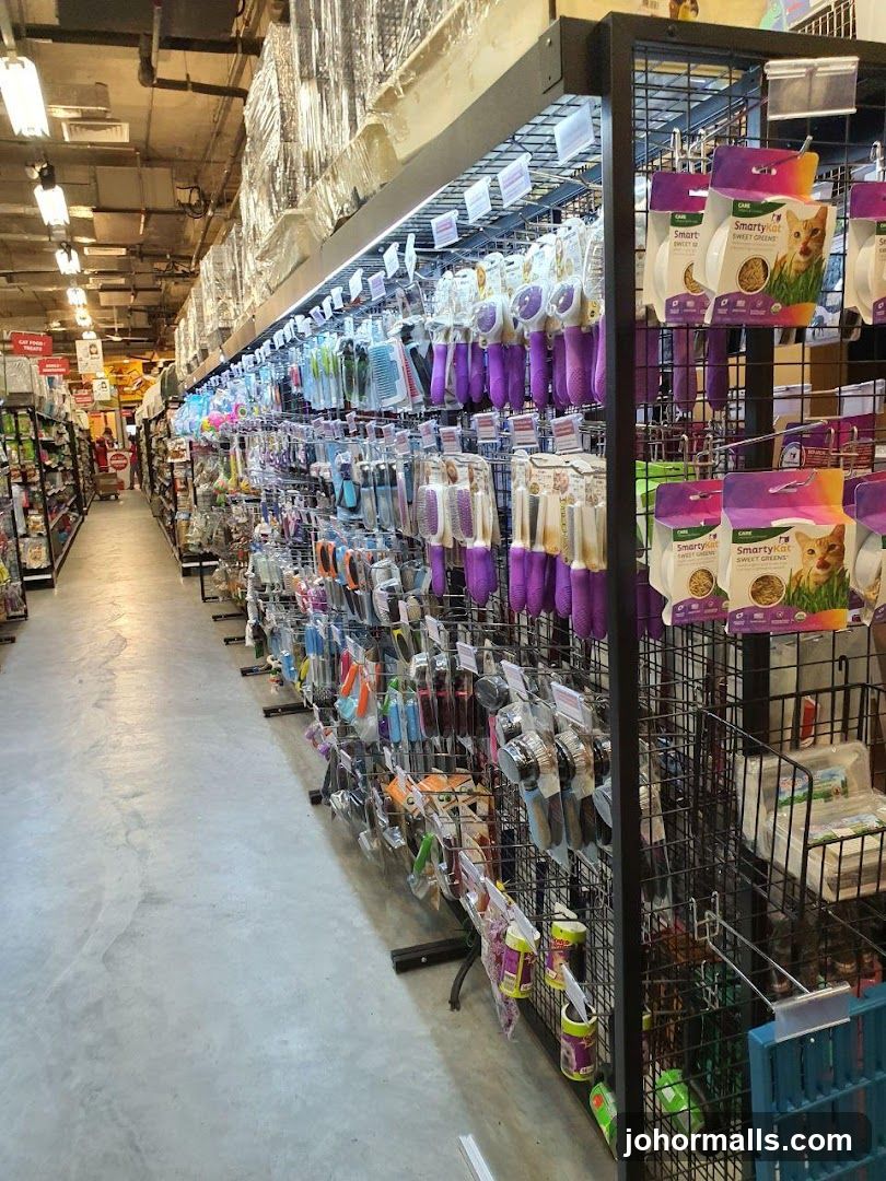 Pet Grooming Supplies Aisle