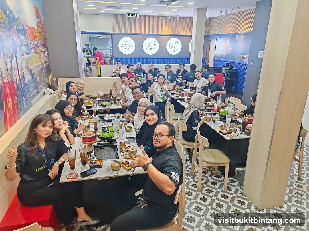 Group Dining at a Korean Restaurant