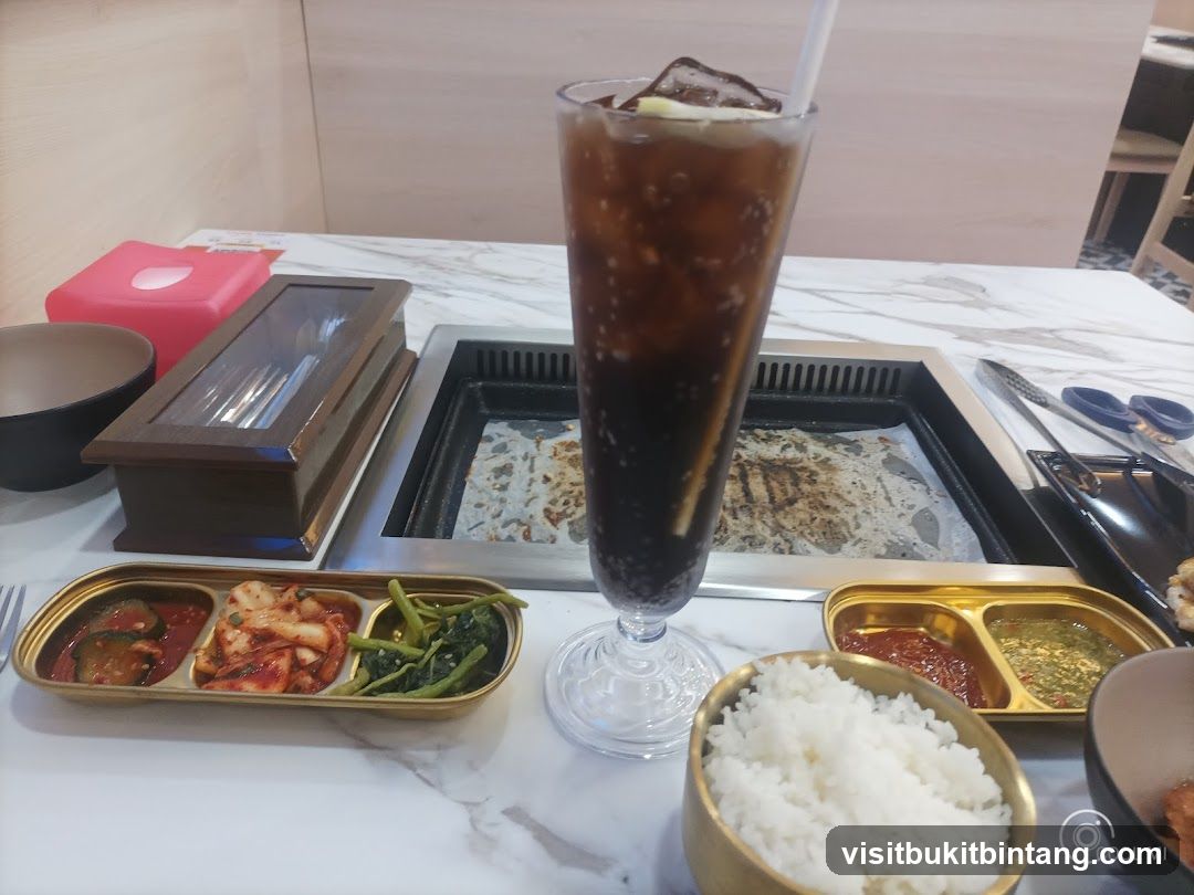 Table Setting with Korean Side Dishes and Drink