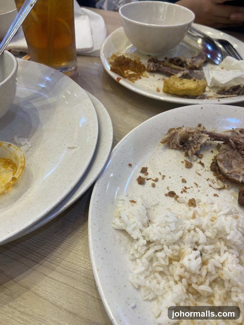 Leftover Food on Plates