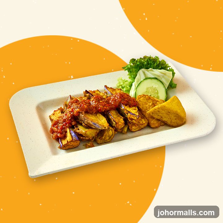 Fried Eggplant and Tofu with Sambal