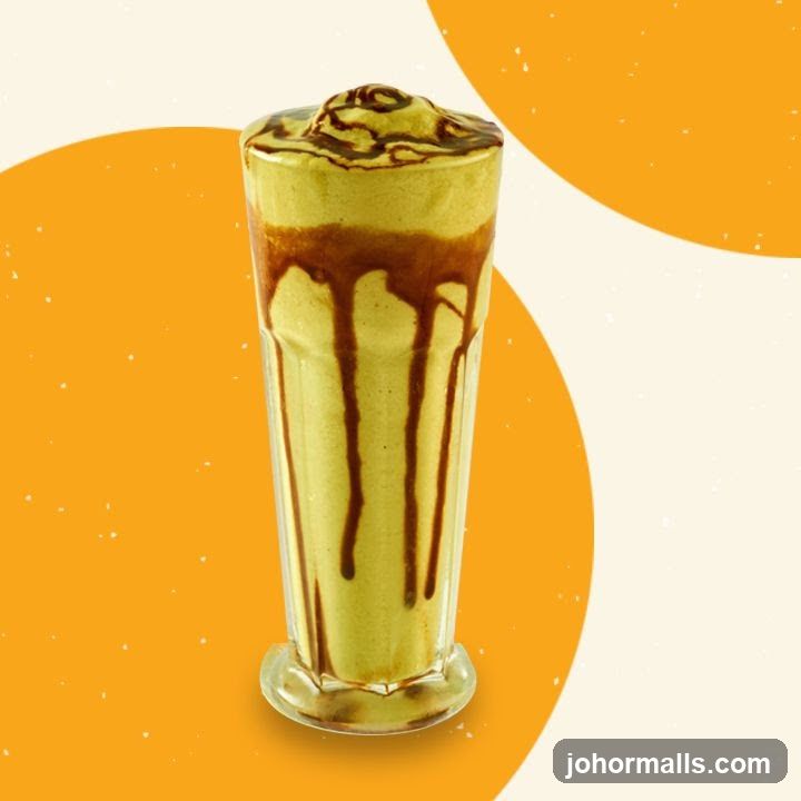 Avocado Smoothie with Chocolate Drizzle