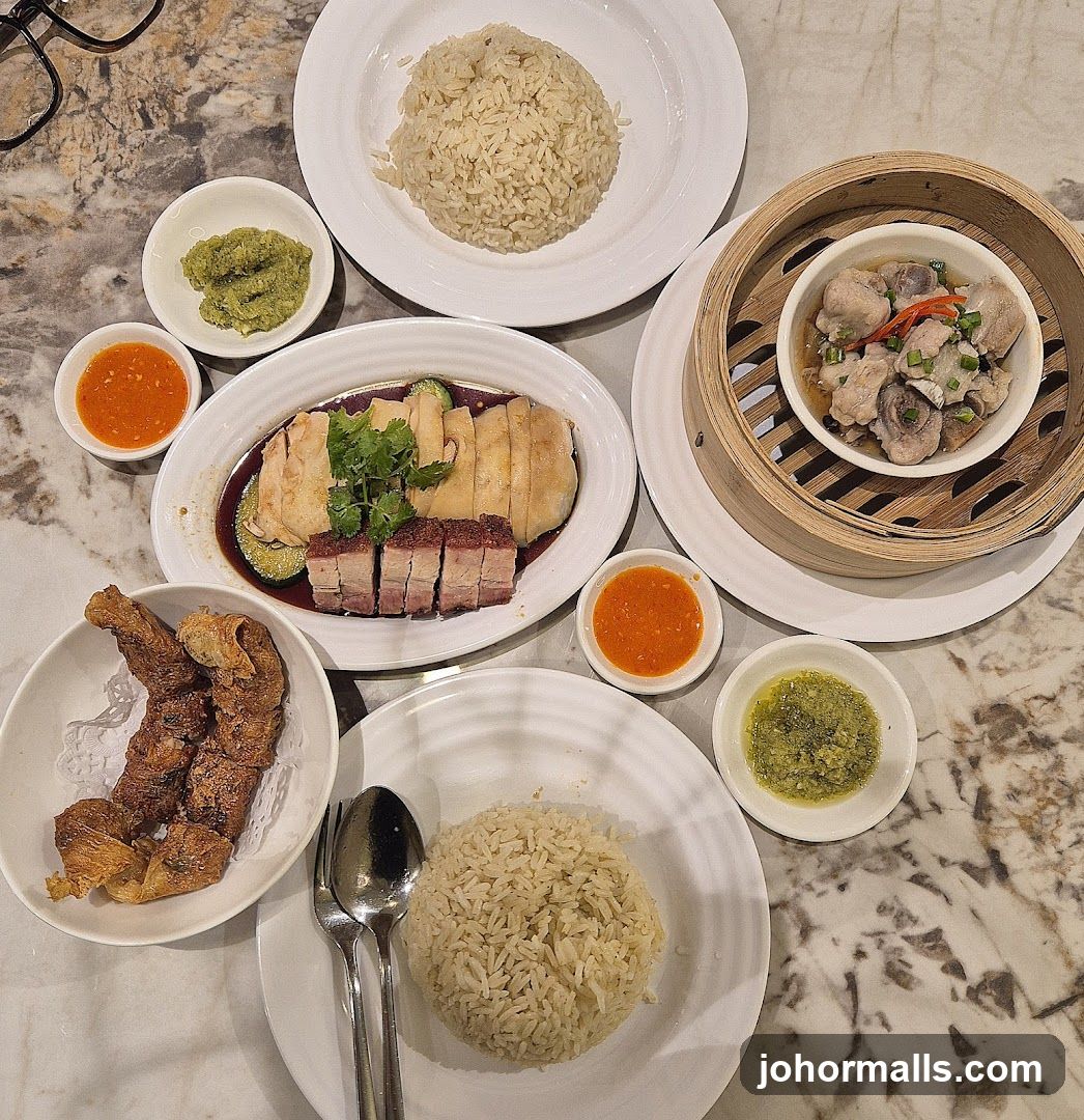 Hainanese Chicken Rice Platter
