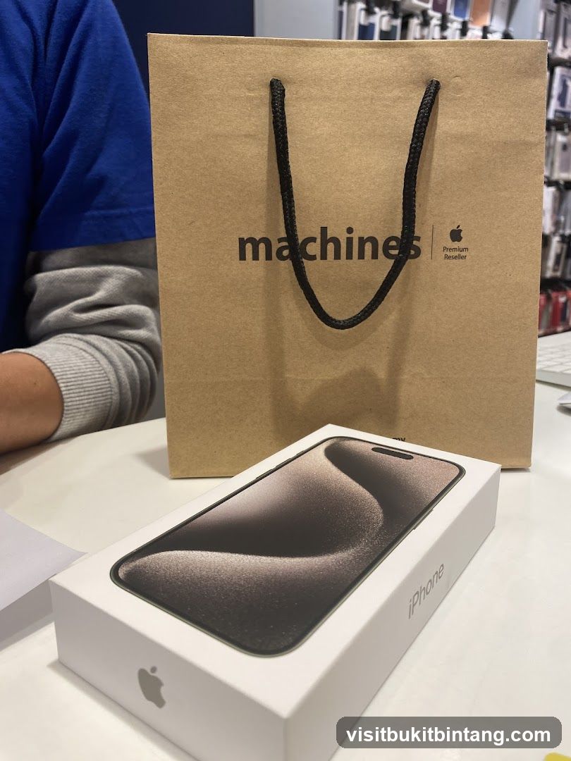 iPhone Box and Shopping Bag